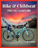 Bike with Child Seat @ $45.00 for 10 hours